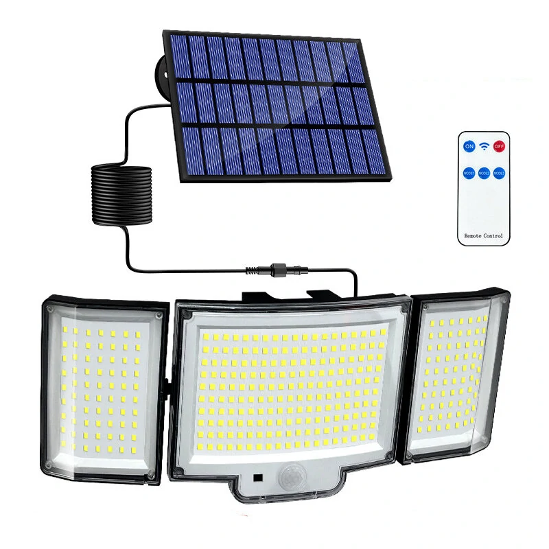 328LED Solar Light Outdoor Lamp Super Bright Motion Sensor Waterproof 3 Working Modes Spotlight Solar for Garden Securi for Outside Landscape (image for) 328LED Solar Light Outdoor Lamp Super Bright Motion Sensor Waterproof 3 Working Modes Spotlight Solar for Garden Securi for Outside Landscape