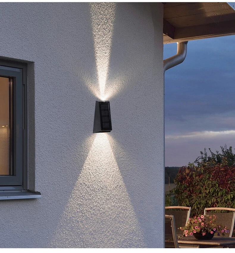Solar Wall Lights Outdoor Waterproof Decorative Garden Lights RGB / Dual-Color Garden Decorative Fence Lights (image for) Solar Wall Lights Outdoor Waterproof Decorative Garden Lights RGB / Dual-Color Garden Decorative Fence Lights